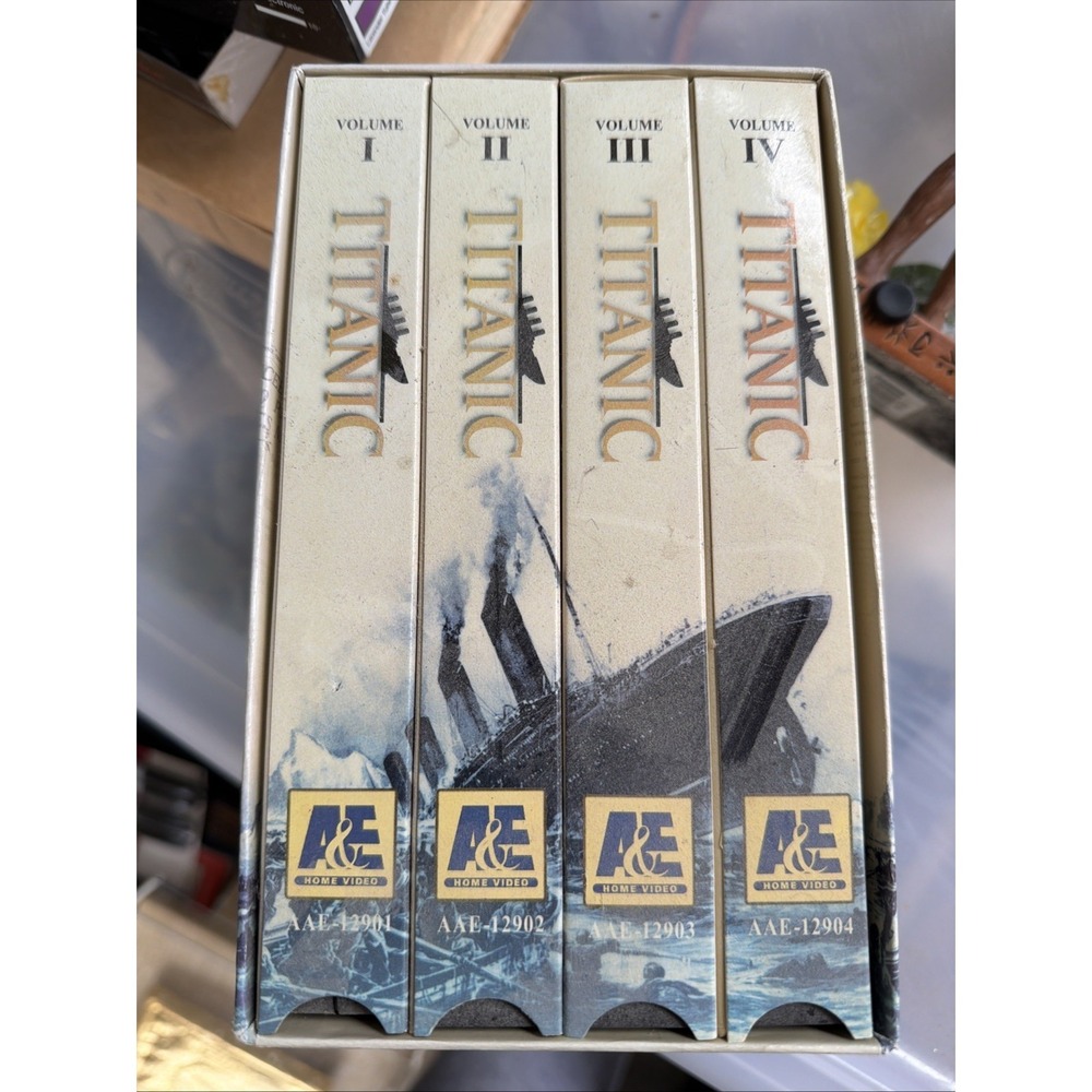 Titanic  A&E Series  Volumes 1-4 VHS BRAND NEW SEALED MINT